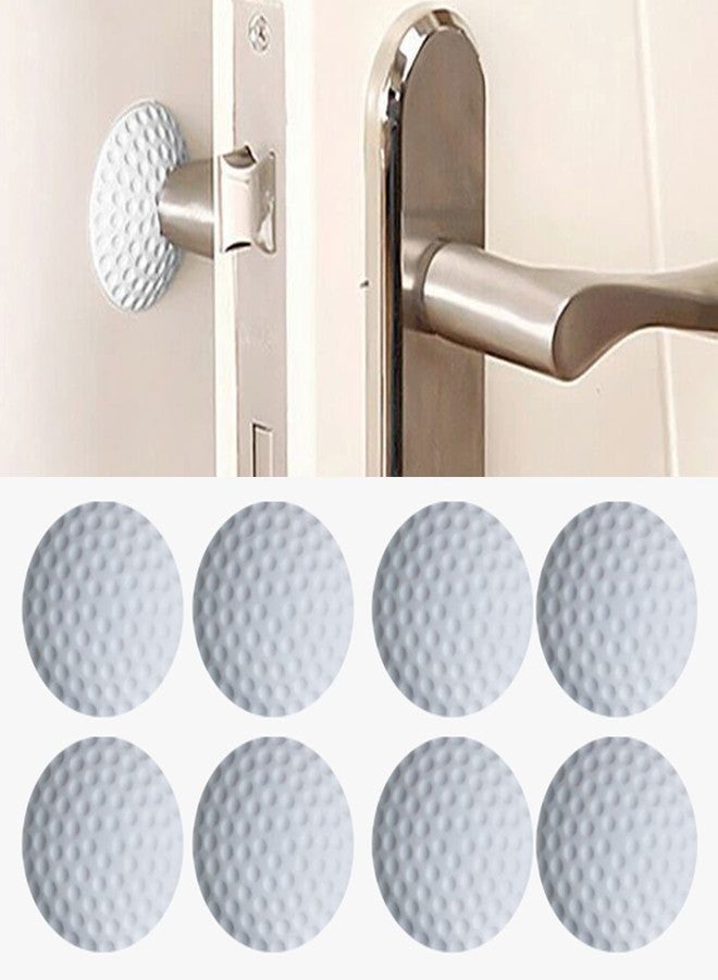 Hian Door Stopper Bumper, Curb Wall and Door Damage, Reduce Noise, and Elevate Home Aesthetics, Protecting Walls, Doors, Cabinets, and Furniture (Pack of 08, White) - Image 1